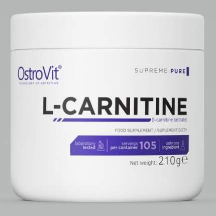 OstroVit L-карнитин 210 гOstroVit L-карнитин это биологически активная добавка, которая является источником высококачественного L-карнитина тартрата. Это  ...