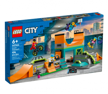 Конструктор LEGO City Уличный скейт-парк, 454 детали, 60364