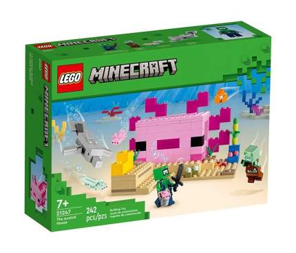 Конструктор LEGO Minecraft Дом Аксолотля, 364 детали, 21247