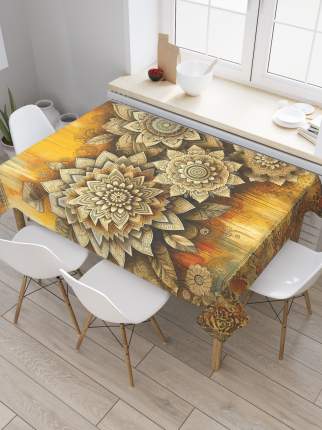 Комплектация: тканевая скатерть 120х145 см. Материал: сатен; состав: полиэстер 100%. Плотность: 175 гр/кв.м. Скатерть изготовлена из  ...