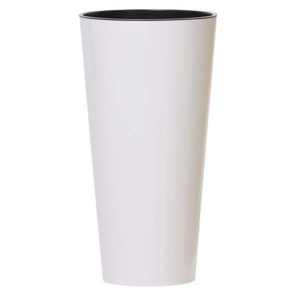 Prosperplast Кашпо с контейнером Tubus Slim Shine диаметр 30 см высота 57,2 см цвет белый