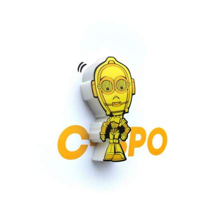 Пробивной мини 3D светильник "StarWars" (Звёздные Войны) - C-3PO (Золотник, Си-Трипио)