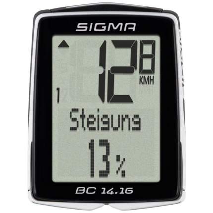 Велокомпьютер Sigma BC 14.16 black/white