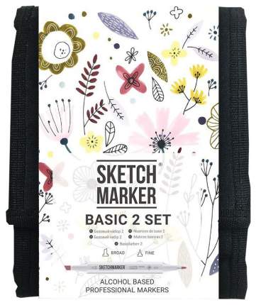Набор маркеров Sketchmarker Basic 2 12 ов (базовые оттенки)