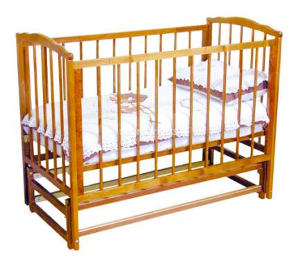 Кровать детская Красная Звезда Кристина С 619, продольный маятник, Медовый