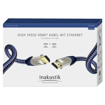 In-akustik Premium HDMI Winkeladapter 90 Grad – Kompakt, Vergoldete Kontakte, Löst Installationsprobleme