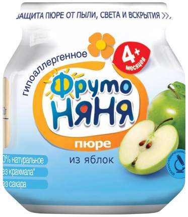 Пюре фруктовое ФрутоНяня из яблок с 4 мес. 100 г, 1 шт.
