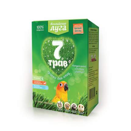 Травка для птиц Альпийские луга, лоток, 50 г