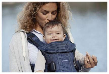 Рюкзак для переноски ребенка BabyBjorn One Mesh Темно-синий