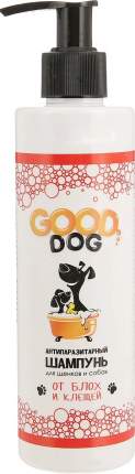 Антипаразитный шампунь для собак и щенков GOOD DOG, от блох и клещей, 250 мл