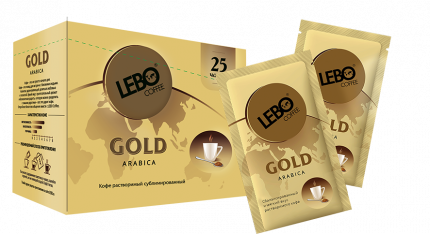Кофе растворимый Lebo gold 2 г 25 пакетиков
