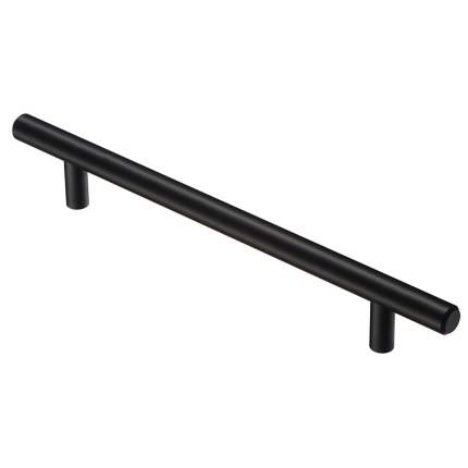 Ручка-рейлинг 160 мм, матовый черный R-3020-160 BL