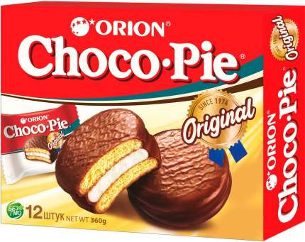 Пирожное choco pie Orion 30 г 12 штук, в ассортименте