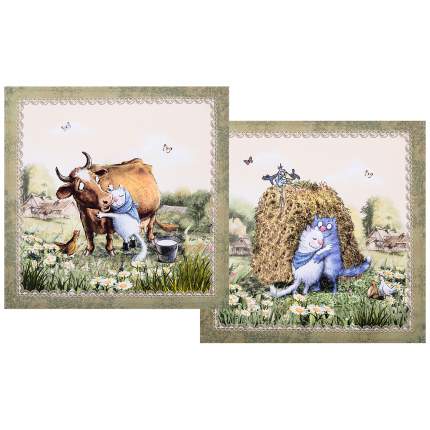 Тип товара: салфетка, Материал: хлопок, Тип упаковки: коробка, Цвет:   ...