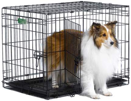 Клетка для собак Midwest iCrate, размер 4, 7.8 кг, размер 76х48х53см., черный
