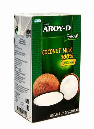Кокосовое молоко Aroy-D жирность 17-19% 1 л