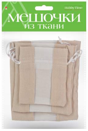 Подарочные мешочки из ткани, набор №27, 3 штуки, 3 размера