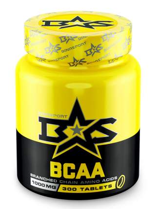 Аминокислоты в таблетках Binasport BCAA БЦАА 300 табл. по 1000 мг
