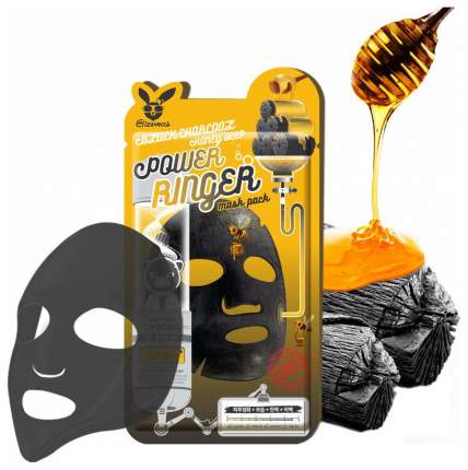 Маска для лица Elizavecca Black Charcoal Honey Deep Power Ringer Mask Pack 23 мл