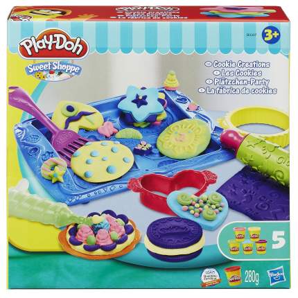 Набор для лепки из пластилина play-doh магазинчик печенья b0307