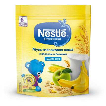 Каша молочная Nestle Мультизлаковая с яблоком и бананом с 6 мес. 220 г