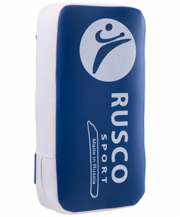 Макивара Rusco Sport, 2 ручки, кожзам, сине-белый