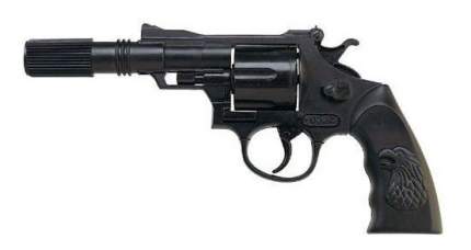 Пистолет игрушечный Buddy, 12-зарядные Gun, Agent 235mm, упаковка-карта