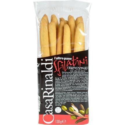 Хлебные палочки Casa Rinaldi сфилатини с оливковым маслом традиционные 130 г