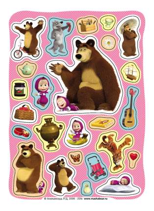 Наклейка декоративная для детской комнаты Росмэн Маша и Медведь