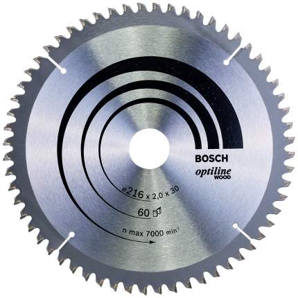 Пильный диск по дереву Bosch STD WO 216x30-60T 2608640433