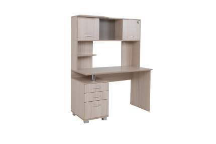 Стол компьютерный Ивару Максим 1 Ясень Шимо Светлый 120x60x160 см