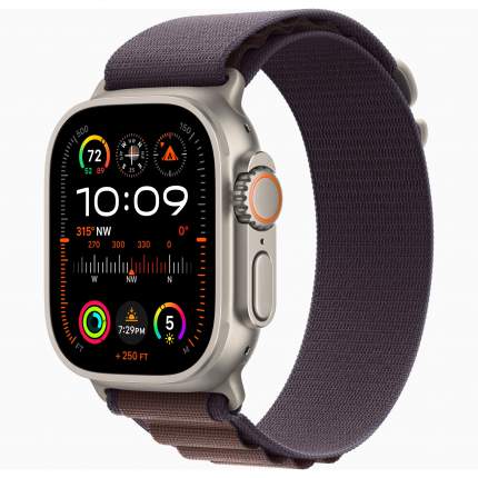 Смарт-часы Apple Watch Ultra 2 GPS, Cellular, 49 мм, Titanium, Indigo Alpine, L, MREW3LW/A