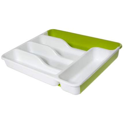 Раздвижной лоток под столовые приборы Expandable cutlery tray зеленый