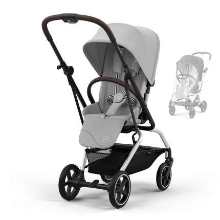Прогулочная коляска Cybex Eezy S Twist+2, цвет Fog Grey SLV RC