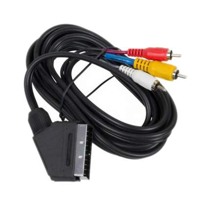 Vivanco 47017 cable EUROCONECTOR 2 m SCART (21-pin) 3 x RCA Negro