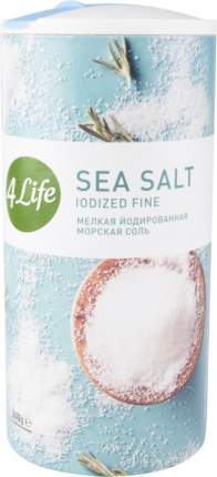 Соль морская пищевая 4 Life мелкая йодированная 500 г