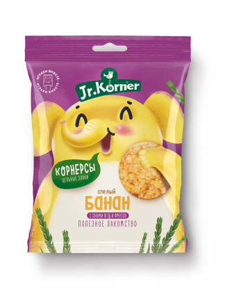 Хлебцы-мини Jr.Korner рисовые с бананом 30 г