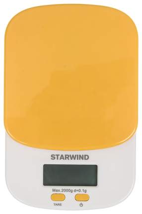 Весы кухонные StarWind SSK2158 White/Orange