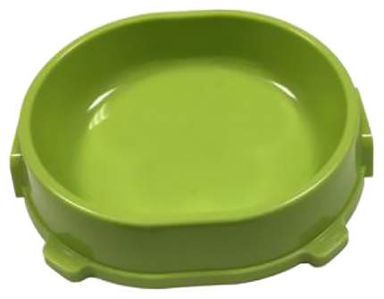 Одинарная миска для кошек и собак FAVORITE, пластик, зеленый, 0.22 л