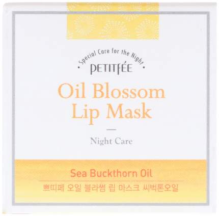Маска для губ Petitfee Oil Blossom Lip Mask - Sea Buckthorn Oil 15 г