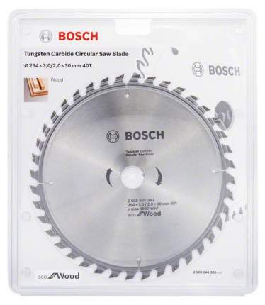 Пильный диск по дереву Bosch ECO WO 254x30-40T 2608644383