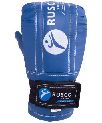 Снарядные перчатки Rusco Sport Кожзам, синий, S