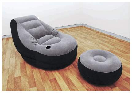 Надувное кресло Intex Ultra Lounge с пуфиком 68564