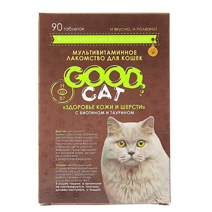 Витаминный комплекс для кошек GOOD CAT, "ЗДОРОВЬЕ КОЖИ И ШЕРСТИ" 90 таб
