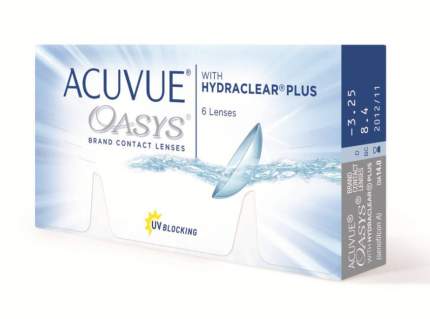 Контактные линзы Acuvue Oasys with Hydraclear Plus R 8.8 6 шт.