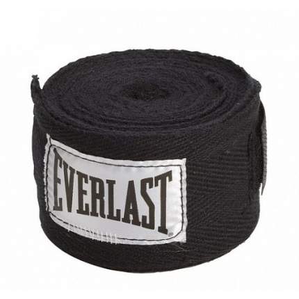 Бинт боксерский Everlast 4464BK, 3.5 м, эластик, черный