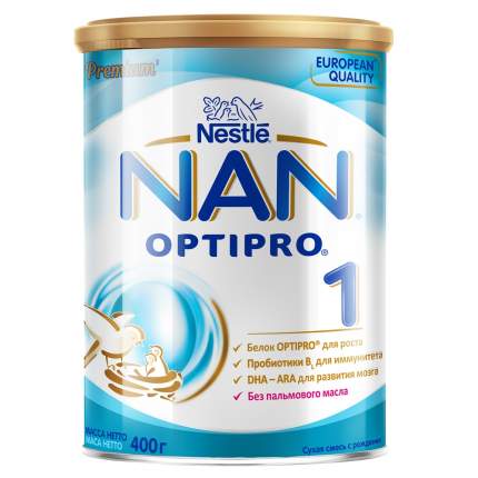 Молочная смесь NAN Optipro 1 от 0 до 6 мес. 400 г