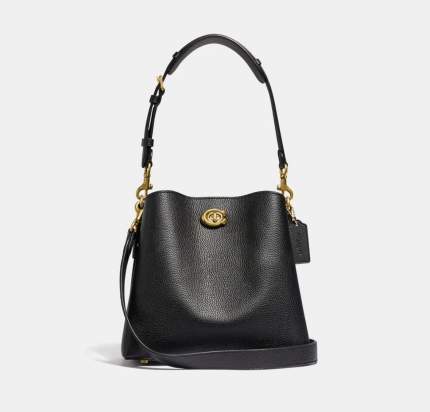 Сумка женская Coach Willow Bucket, black