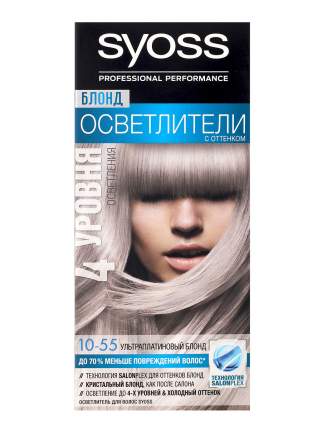 Осветлитель для волос Syoss 10-55 Ультраплатиновый блонд, без желтизны, 115 мл