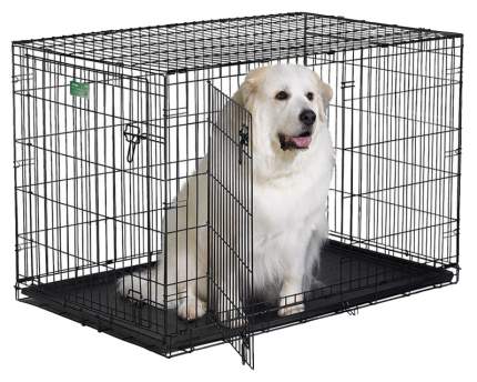 Клетка для собак Midwest iCrate металл, 76x122x84см, 2 двери